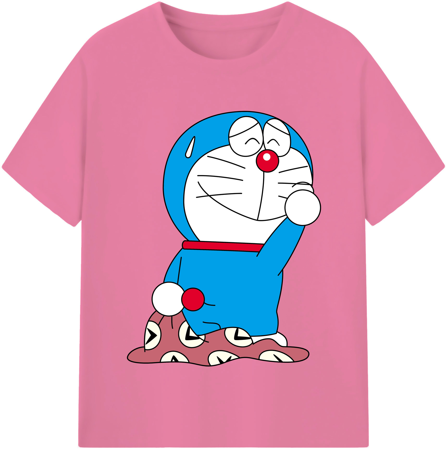 （画像用） ドラえもん Doraemon 綿100％半袖Tシャツ（フロントプリント）